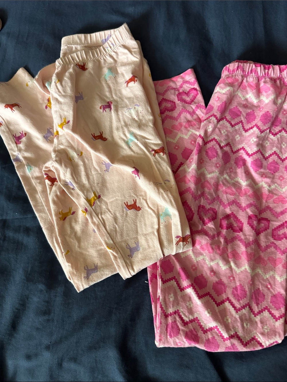 2 pair girls XL/XXL leggings The Children’s Place pink & unicorns